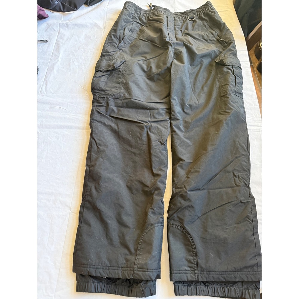 Sport Essentials Black Insulated Pants XL Cargo Ski Snowboard Winter Trousers